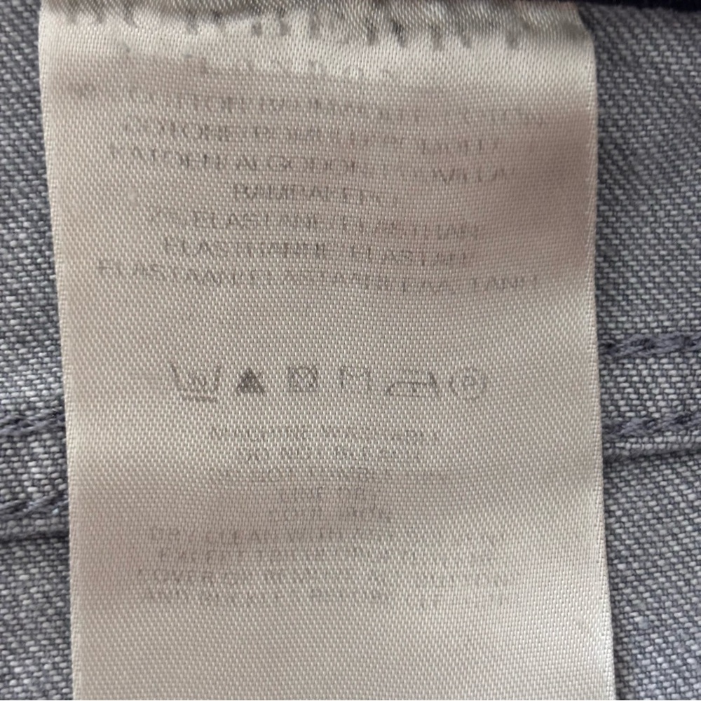 Burberry Light Gray Women’s Denim Pants - Sz 12 Like New - Picture 9 of 15
